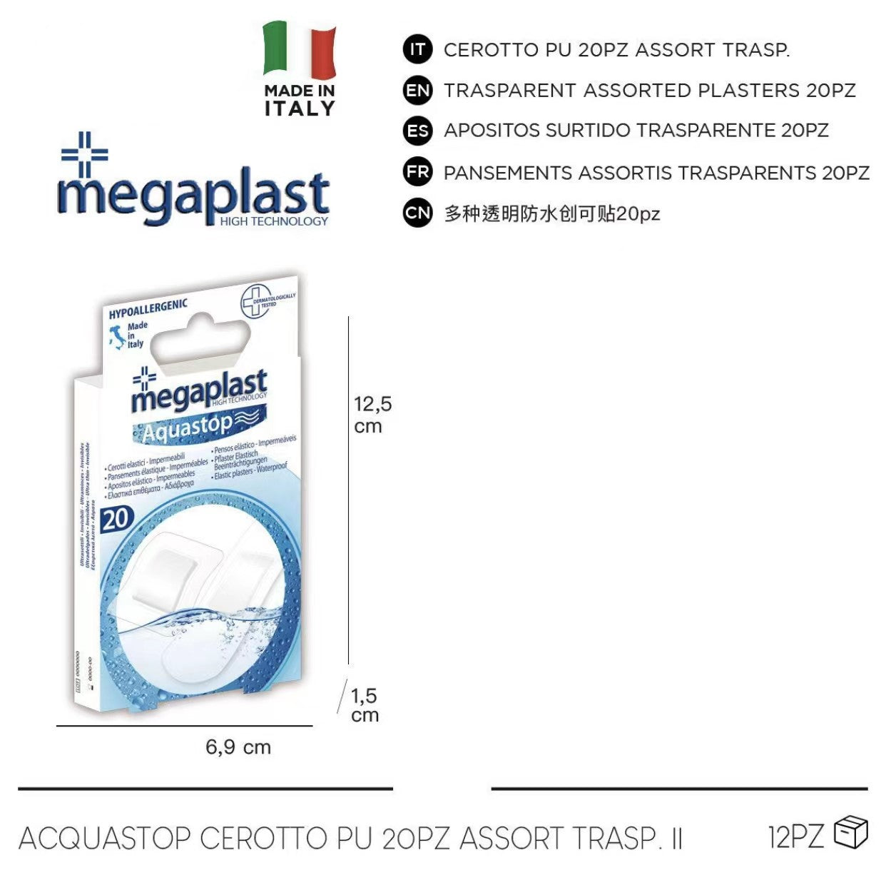 Confezione ACQUASTOP 20PZ ASSORTITI cod. 112417