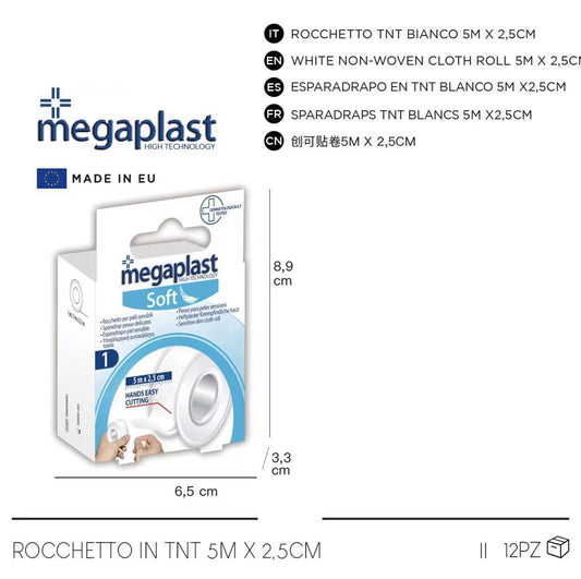 Confezione 1PZ ROCCHETTO TNT BIANCO cod. 120313