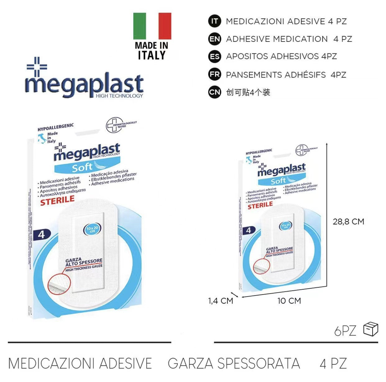 SOFT 4PZ MEDICAZIONE ADESIVE cod. 120405