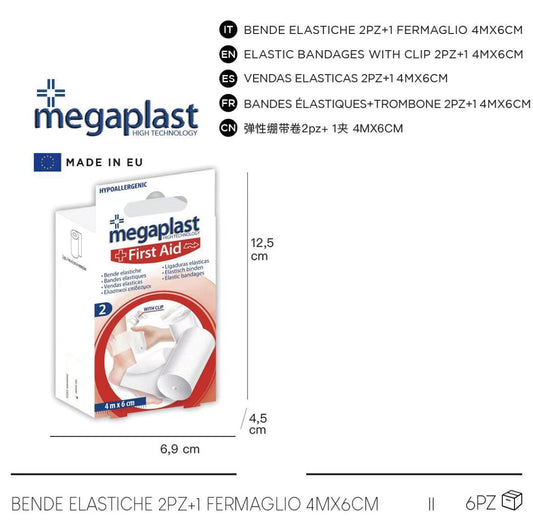 2PZ BENDE ELASTICHE + FERMAGLIO cod. 150112