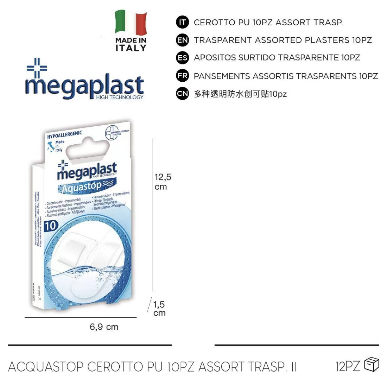 Confezione ACQUASTOP 10PZ ASSORTITI cod. 182472