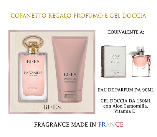 Cofanetto Bi.Es. profumo+gel doccia LA VANILLE