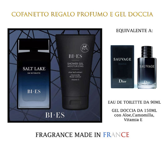 Cofanetto Bi.Es. profumo+gel doccia SALT LAKE