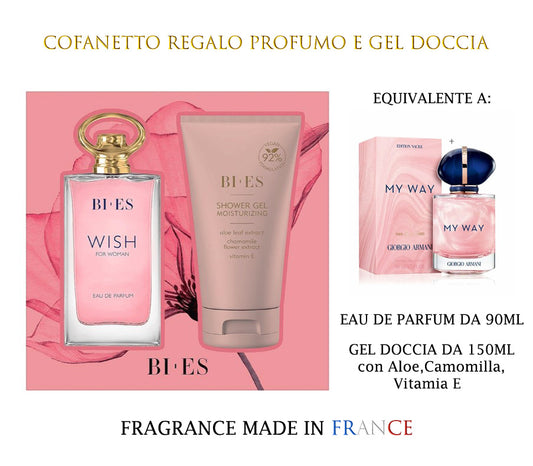 Cofanetto Bi.Es. profumo+gel doccia WISH