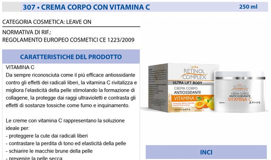 Crema Corpo Vitamina C 250 ml