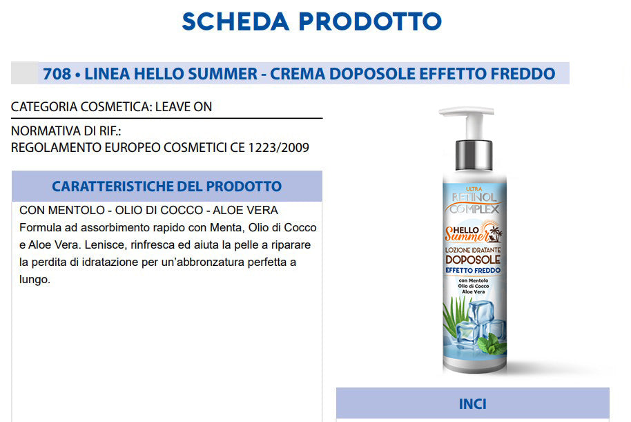 Crema Doposole Effetto Freddo 250 ml