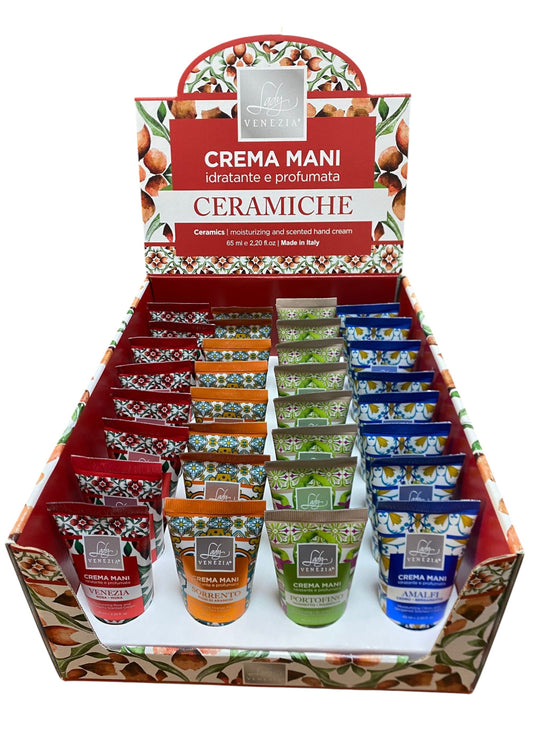 Creme Mani "COLLEZIONE CERAMICHE" Idratanti e Profumate 65 ml