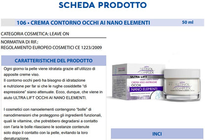Crema contorno occhi NANO ELEMENTI 50ml