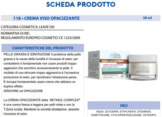 Crema Viso Opacizzante 50 ml