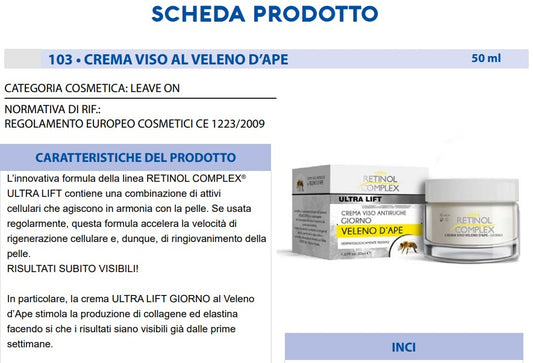 Crema Viso Veleno D'Ape 50 ml