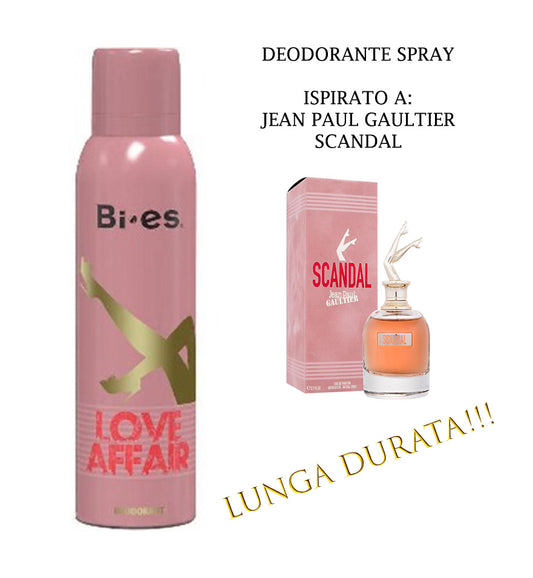 Blister 12pz. Deodorante Bi.Es. LOVE AFFAIR 150ml