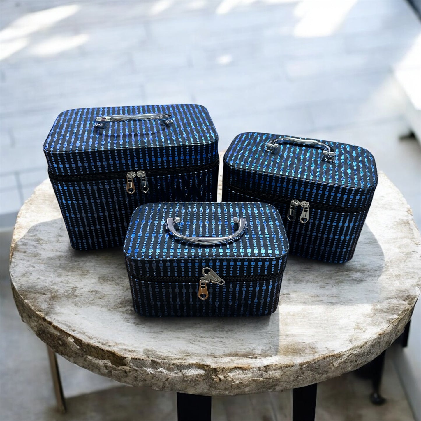 Set 3pz BAULETTO PORTA TRUCCHI