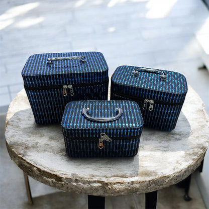 Set 3pz BAULETTO PORTA TRUCCHI