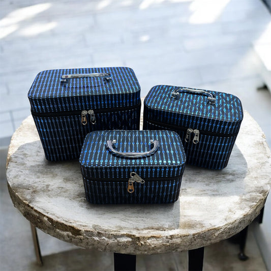 Set 3pz BAULETTO PORTA TRUCCHI