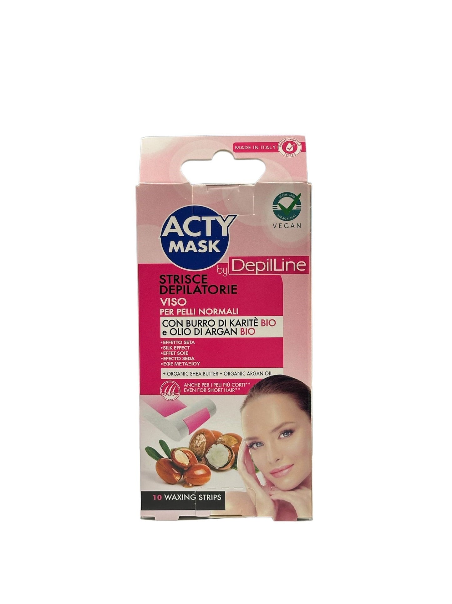 Strisce Depilazione Viso ACTY MASK 10pz