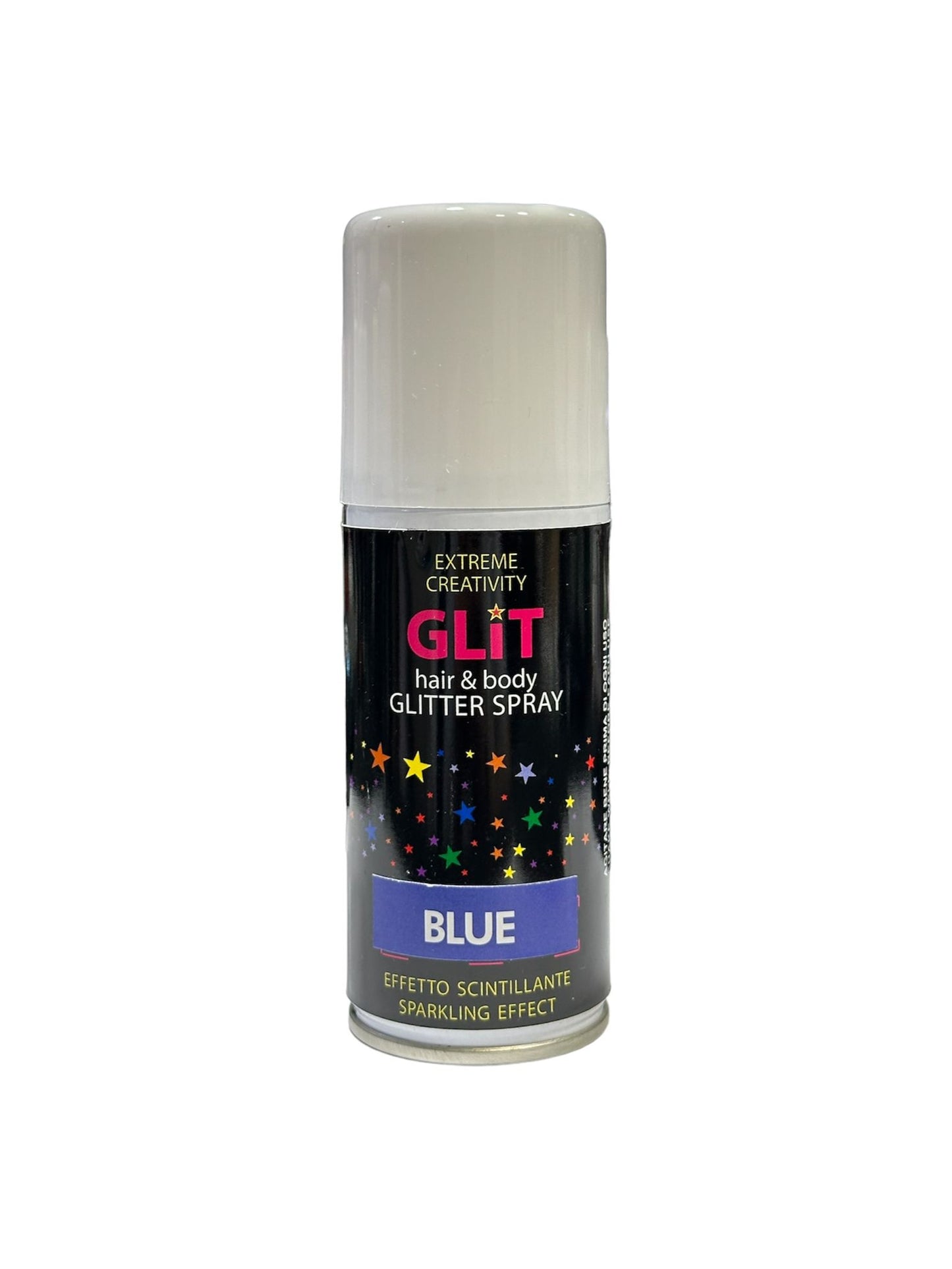 Spray Glitter per Corpo e Capelli Blu 100 ml