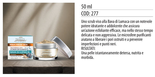 Scrub viso ESFOLIANTE BAVA LUMACA 50ml