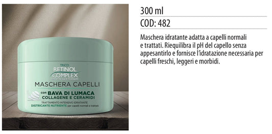 Maschera capelli TRATTAMENTO INTENSIVO DISTRICANTE NUTRIENTE 300ml