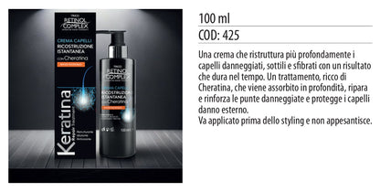 Crema capelli RICOSTRUZIONE ISTANTANEA 100ml