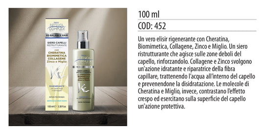 Siero capelli RISTRUTTURANTE RIGENERANTE 100ml