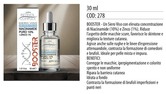 Siero viso NIACINAMIDE puro 10% 30ml