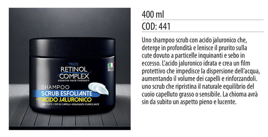 Scrub capelli ESFOLIANTE ACIDO JALURONICO 400ml