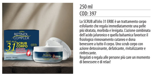 Scrub corpo OLIO 31 ERBE 250ml