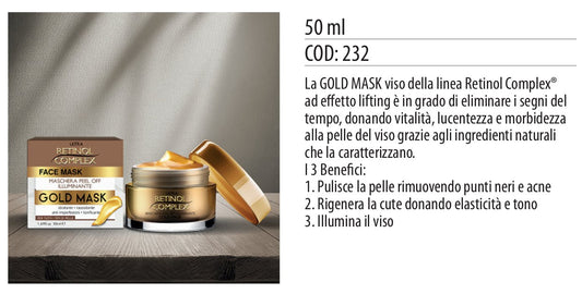 Maschera viso GOLD MASK 50ml