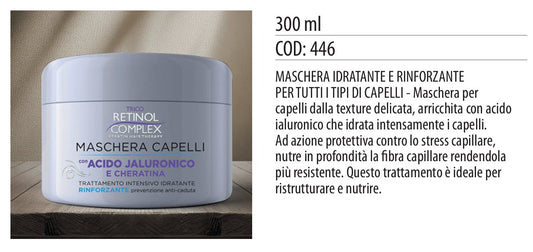Maschera capelli TRATTAMENTO INTENSIVO A.J. RINFORZANTE 300ml