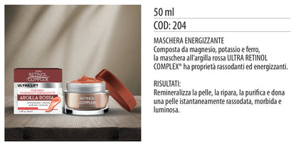 Maschera viso ARGILLA ROSSA 50ml