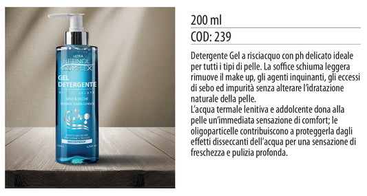 GEL DETERGENTE viso e occhi 200ml