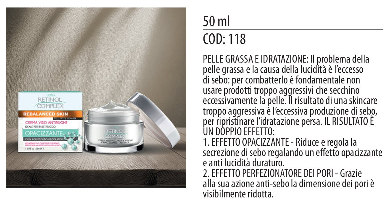 Crema viso OPACIZZANTE 50ml