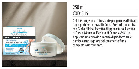 CRIO GEL gambe stanche 250ml
