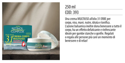 Crema corpo OLIO 31 ERBE 250ml