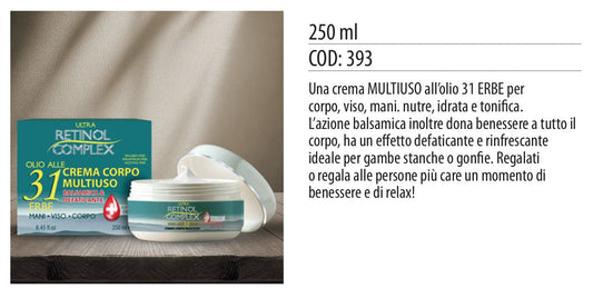 Crema corpo OLIO 31 ERBE 250ml