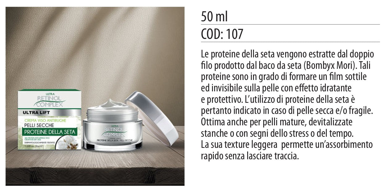 Crema viso PROTEINA DELLA SETA 50ml
