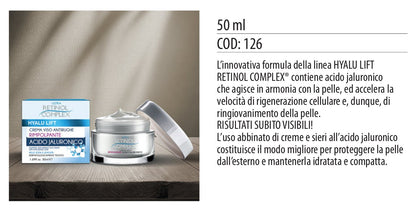 Crema viso rimpolpante ACIDO JALURONICO 50ml