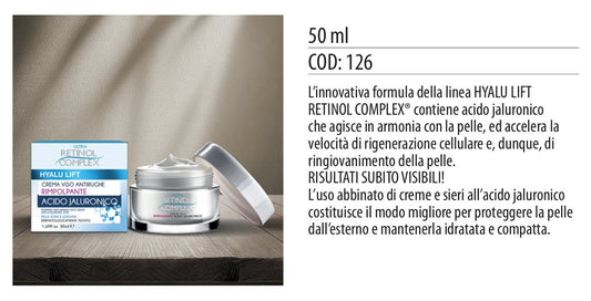 Crema viso rimpolpante ACIDO JALURONICO 50ml