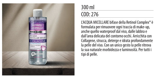 Acqua micellare BIFASE COLLAGENE 300ml