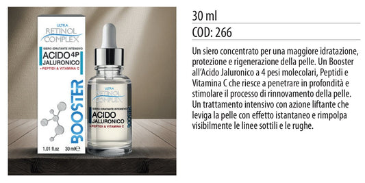 Siero viso BOOSTER ACIDO JALURONICO 30ml
