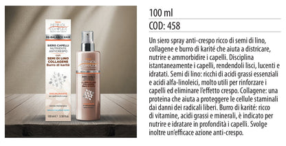 Siero capelli NUTRIENTE ANTICRESPO DISCIPLINANTE 100ml