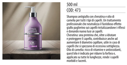 Shampoo TRATTAMENTO INTENSIVO ANTIGIALLO 500ml