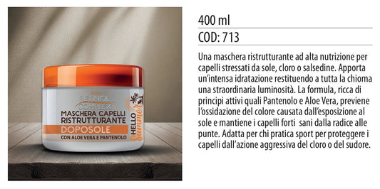Maschera CAPELLI Ristrutturante DOPOSOLE 400 ml