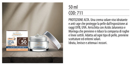 CREMA VISO Protezione Solare SPF50 50 ml