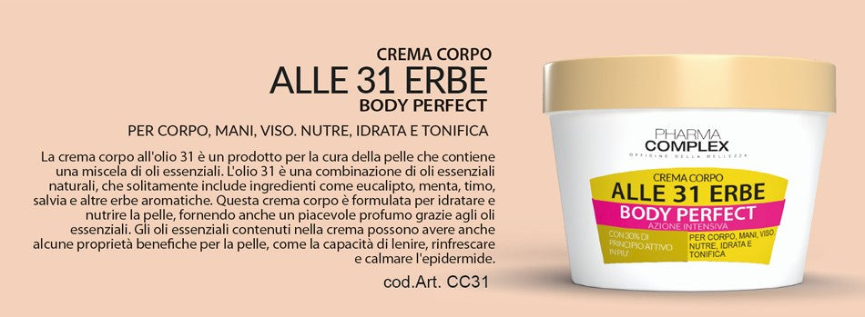 PHARMA COMPLEX CREMA CORPO ALLE 31 ERBE 250ml