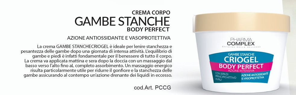 PHARMA COMPLEX CREMA GAMBE STANCHE CRIOGEL 250ml