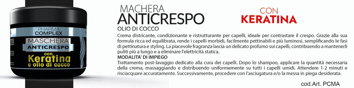 PHARMA COMPLEX MASCHERA CAPELLI ANTICRESPO 500ml