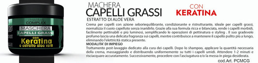 Pharma Complex MASCHERA CAPELLI GRASSI 500ml