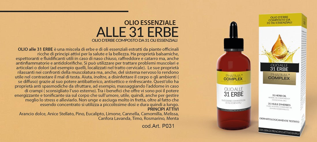 PHARMA COMPLEX OLIO ALLE 31 ERBE 100ml