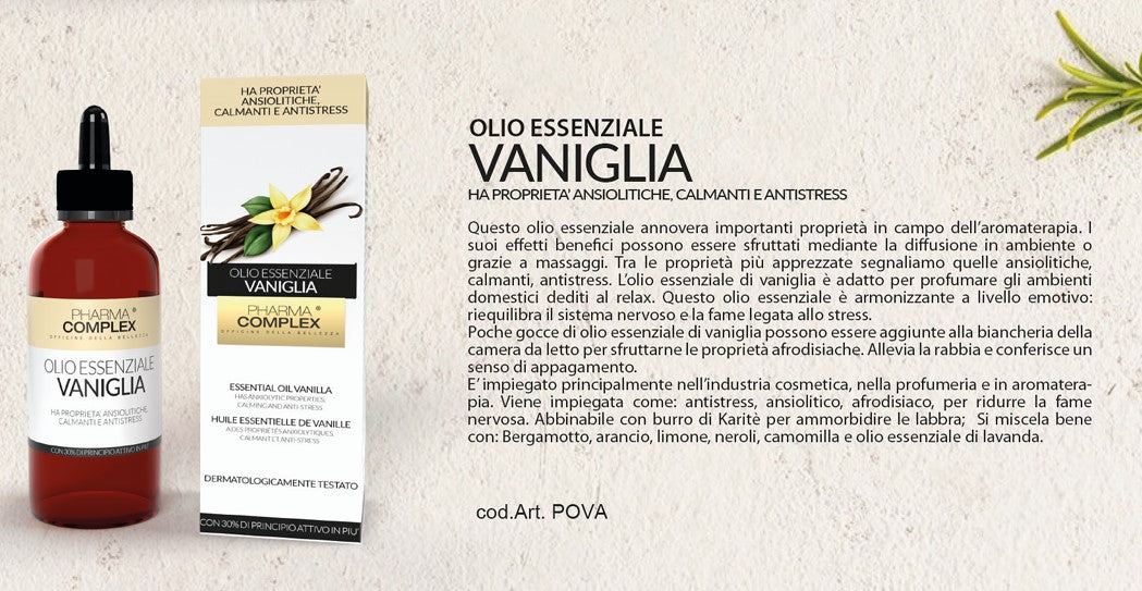 PHARMA COMPLEX OLIO ESSENZIALE VANIGLIA 100ml